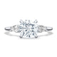 Cushion 3-Stone Engagement Ring