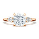 Cushion 3-Stone Engagement Ring