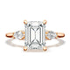 Emerald 3-Stone Engagement Ring