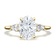 Oval 3-Stone Engagement Ring