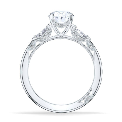 Oval 3-Stone Engagement Ring