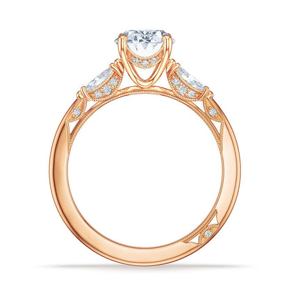 Oval 3-Stone Engagement Ring