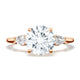 Round 3-Stone Engagement Ring