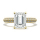 Emerald Solitaire Engagement Ring