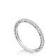 French Pavé Diamond Wedding Band