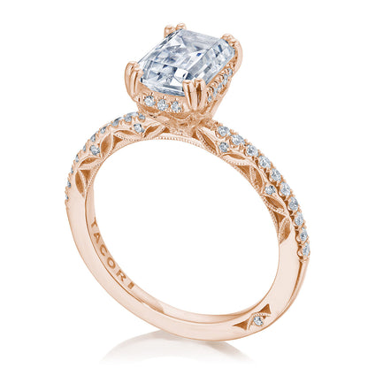 Emerald Solitaire Engagement Ring
