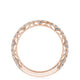 French Pavé Diamond Wedding Band