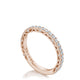 French Pavé Diamond Wedding Band