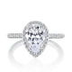 Pear Bloom Engagement Ring
