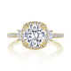 Cushion 3-Stone Engagement Ring