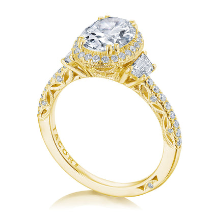Oval 3-Stone Engagement Ring
