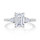 Emerald 3-Stone Engagement Ring