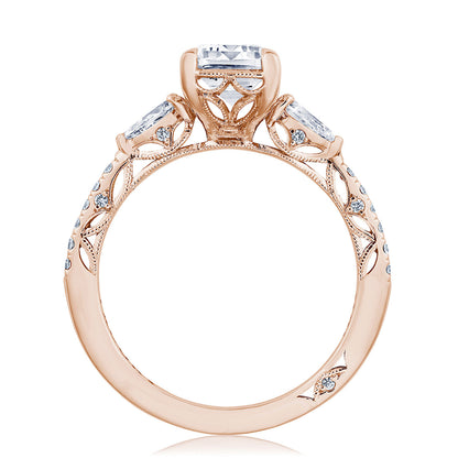 Emerald 3-Stone Engagement Ring