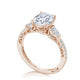 Oval 3-Stone Engagement Ring