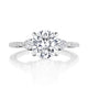 Round 3-Stone Engagement Ring