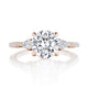 Round 3-Stone Engagement Ring