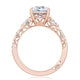 Round 3-Stone Engagement Ring