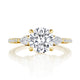 Round 3-Stone Engagement Ring