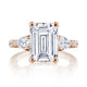 Emerald 3-Stone Engagement Ring