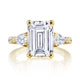 Emerald 3-Stone Engagement Ring