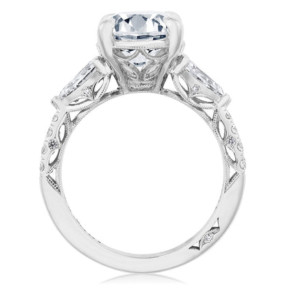 Oval 3-Stone Engagement Ring