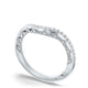 French Pavé Diamond Contour Wedding Band