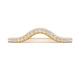 French Pavé Diamond Contour Wedding Band