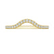 French Pavé Diamond Contour Wedding Band