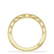 French Pavé Diamond Contour Wedding Band