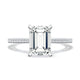 Emerald Solitaire Engagement Ring