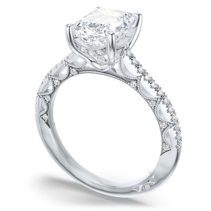 Emerald Solitaire Engagement Ring