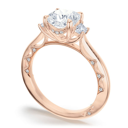 Cushion 3-Stone Engagement Ring