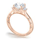 Round 3-Stone Engagement Ring