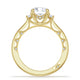 Round 3-Stone Engagement Ring