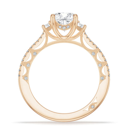 Cushion 3-Stone Engagement Ring