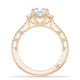 Cushion 3-Stone Engagement Ring