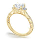 Cushion 3-Stone Engagement Ring