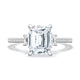 Emerald 3-Stone Engagement Ring