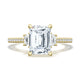 Emerald 3-Stone Engagement Ring