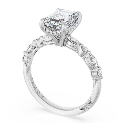 Emerald Solitaire Engagement Ring