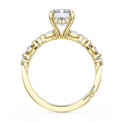 Emerald Solitaire Engagement Ring