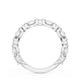 Marquise and Round Diamond Wedding Band, 2.80mm