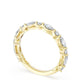 Marquise and Round Diamond Wedding Band, 2.80mm