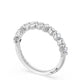 Carré and Round Diamond Wedding Band, 3.70mm