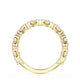 Carré and Round Diamond Wedding Band, 3.70mm