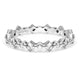 Carré and Round Diamond Wedding Band, 3.70mm