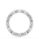 Carré and Round Diamond Wedding Band, 3.70mm