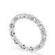 Carré and Round Diamond Wedding Band, 3.70mm
