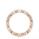 Carré and Round Diamond Wedding Band, 3.70mm