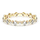 Carré and Round Diamond Wedding Band, 3.70mm